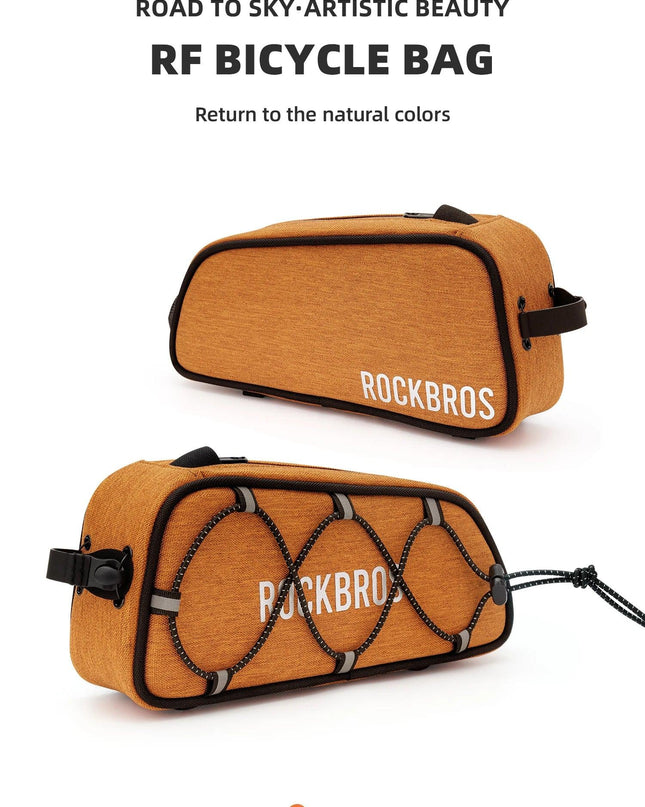 ROCKBROS ROAD TO SKY Cycling Bag Large Capacity Bicycle Front Tube Bag Long Distance Riding Head Beam Hanger Bag Bike Accessory