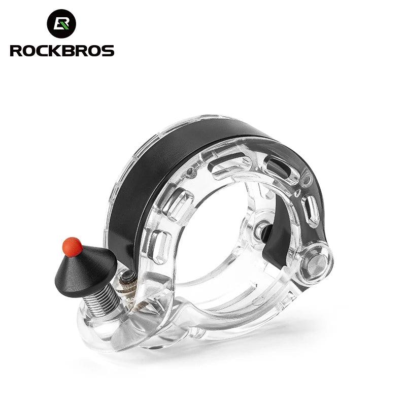 ROCKBROS Bicycle Bell MTB Road Cycling Horn Bike Handlebar Bell Q-Type Hidden Bell Safety Rainproof Anti-Slip Bike Accessories