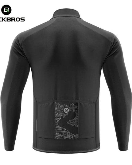 ROCKBROS Warm Cycling Jacket Men's Coat Professional Thermal Fleece Cycling Clothing 3 Season Windproof Outdoor Sports Jacket