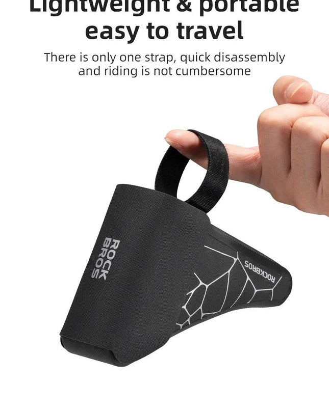 ROCKBROS Folding Bicycle Waterproof Triangle Bags for Brompton Bike 0.32L Portable Mini Brompton Bag Outdoor Bike Accessories