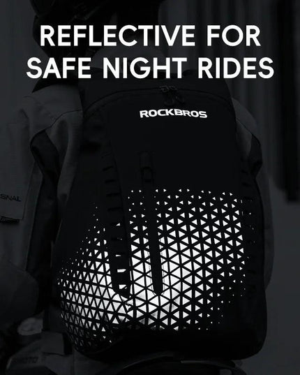 ROCKBROS Backpack High-Capacity Full Helmet Bag  Travel Luggage Bag 14.5L Breathable Reflective Motorcycle Rider Bags Accessory