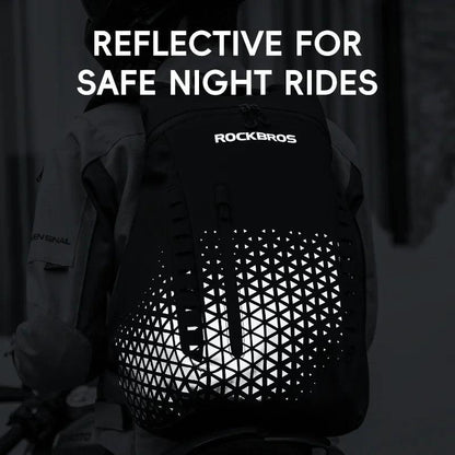 ROCKBROS Backpack High-Capacity Full Helmet Bag  Travel Luggage Bag 14.5L Breathable Reflective Motorcycle Rider Bags Accessory