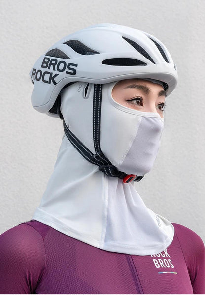 ROCKBROS UV Protection Face Cover Summer Cool Balaclava Ice Silk Anti-UV Cycling Full Face Cap Riding Headgear Masks Breathable