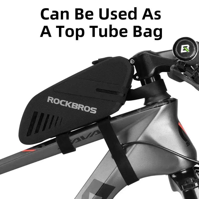 ROCKBROS Bicycle Saddle Bag 0.6L Capacity Waterproof Bike Rear Tail Bag Can Hang Taillights MTB Road Bike Bag Bike Accessories