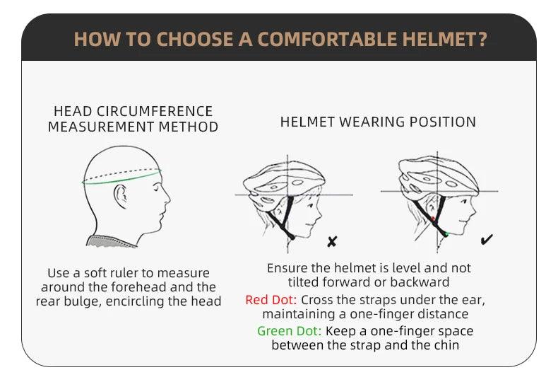 ROCKBROS Bike Helmet Outdoor Sports Safely Mountain Road Electric Scooter Helmet Integrated Molding Cycling Motorcycle Helmet