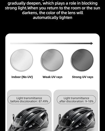 ROCKBROS Ultra-Light Cycling Helmet Taillight Magnetic Goggles Integrated Bicycle Helmet High Quality Protection Mtb Road