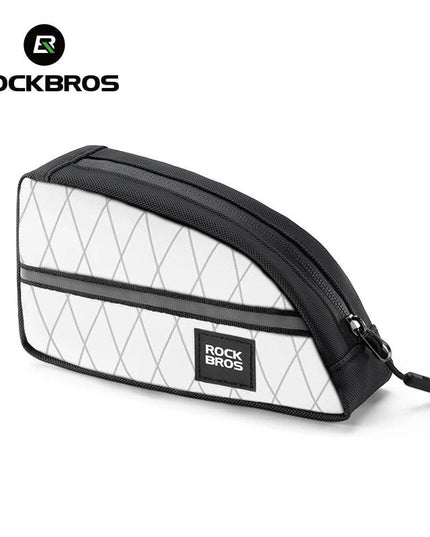 ROCKBROS Bicycle Bag Ultralight Top Front Tube Frame Triangle Bag for Brompton Bike 0.8L Lengthened Design Bike Bag Accessories
