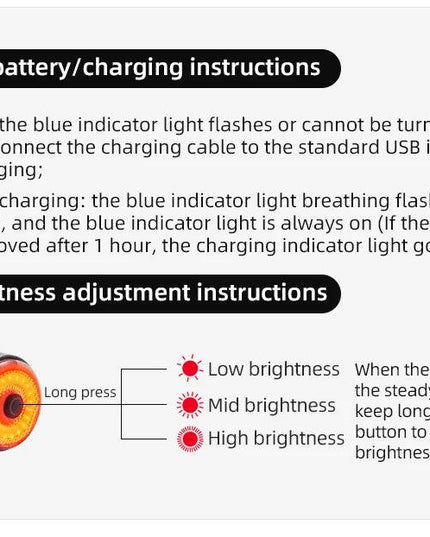 ROCKBROS Bicycle Smart Auto Brake Sensing Light IPx6 Waterproof Type-C Charging Taillight Bike Rear Light Accessories Q5 Mini