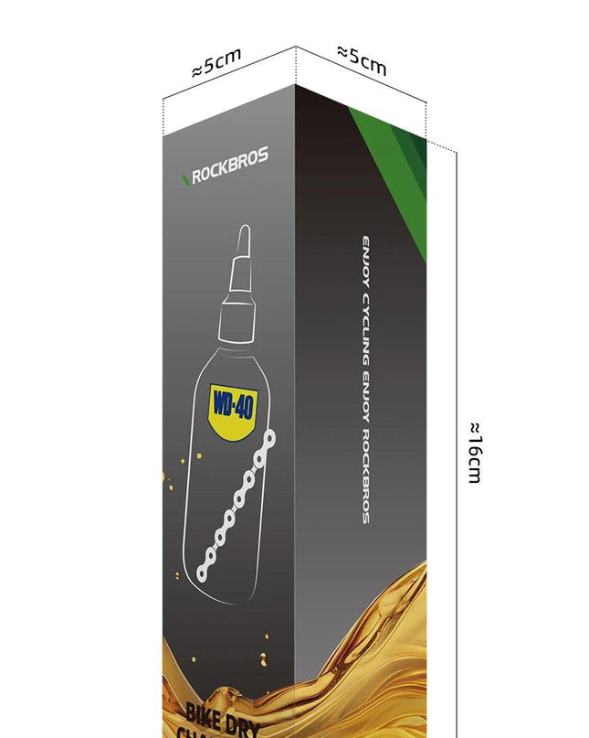 ROCKBROS WD40 120ML Chain Lubricant Dry Lube Chain Oil Long-Lasting Bike Chain Oil Anti-Rust Protection Co-branded Chain Oil
