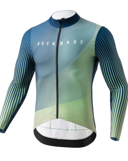 ROCKBROS Autumn Winter Cycling Jacket Fleece Bicycle Clothing for Men Women MTB Road Professional Training Jersey Warm Jacket