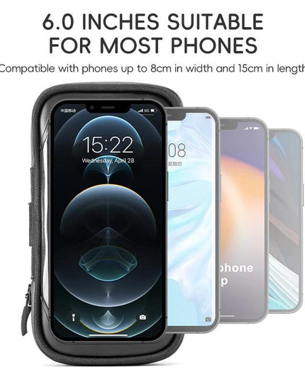 ROCKBROS Phone Bag Stand 270° Rotatable Waterproof Case Handlebar Stand Case Mount Scooter Bicycle Phone Bag Cycling Accessory