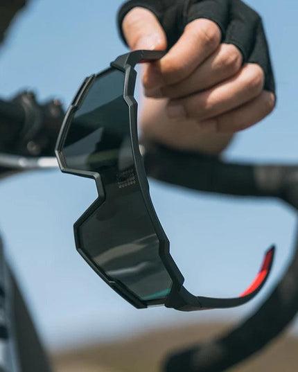 ROCKBROS Sunglasses Polarized Cycling Glasses Electronic Color Change Glasses UV400 Safety Bike Bicycle Eyewear Sports Goggles