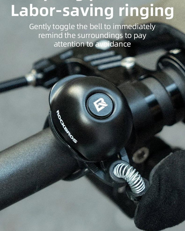 ROCKBROS Creative Bicycle Bell 80DB Copper Alloy Nylon Base Mini Cap Bike Bell for MTB Road Bike Ultra-Light Bicycle Accessories