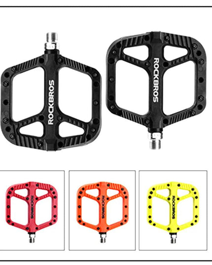 ROCKBROS Ultralight Seal Bearings Bicycle Bike Pedals Cycling Nylon Road bmx Mtb Pedals Flat Platform Bicycle Parts Accessories