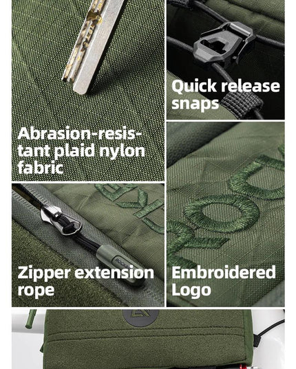 ROCKBROS Bike Bag Top Tube Bag Floating Installation Method Cycling Saddlebags Bicycle Pannier Bag Large Capacity Equipment