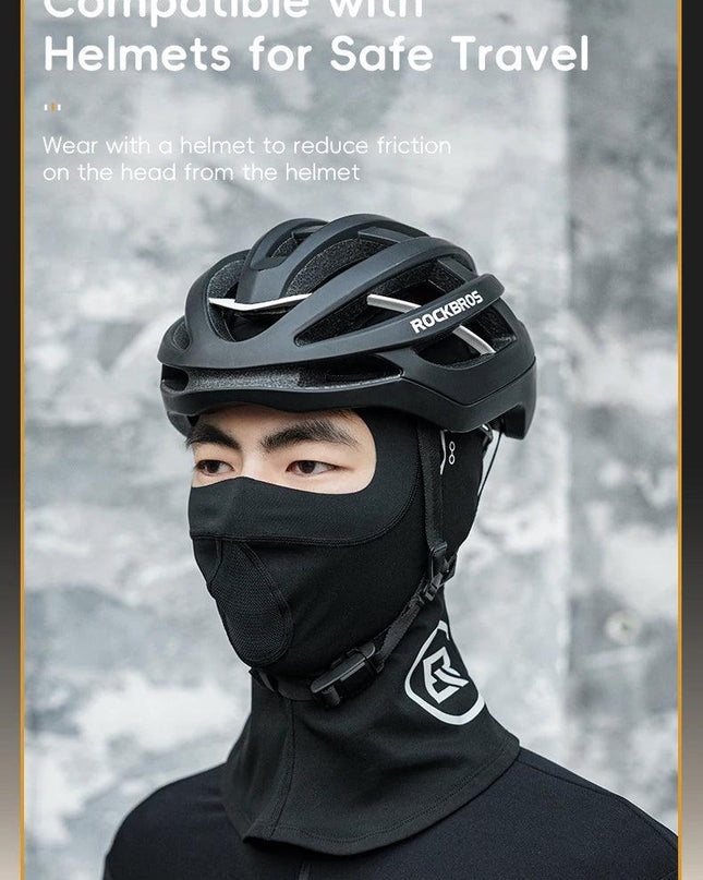 ROCKBROS Cycling Mask Winter Warm Fleece Face Scarf Mask Bicycle Balaclava Windproof Neck Cover Fishing Skiing Motorcycle Mask