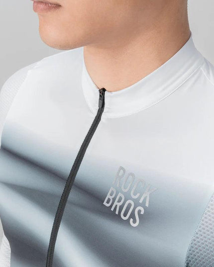 ROCKBROS Cycling Jersey Breathable Men Women Quick Dry Long-sleeved Shirt Windproof Spring/Summer Riding Clothing with YKK zippe