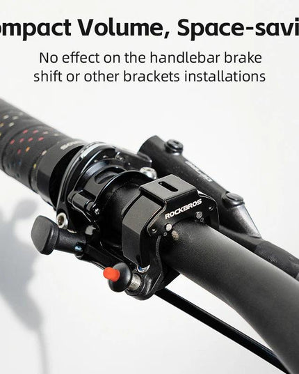 ROCKBROS Bicycle Bell Stainless Cycling Horn Mountain Road Anti-theft Alarm Horn Handlebar Bell Horn Classic Bicycle Accessories