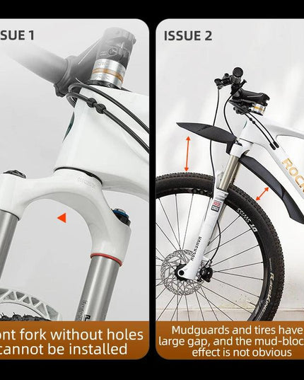 ROCKBROS Mountain Bike Mudguard Widen Quick Release 26-29 Inch  Durable lnnovative Installation Fender Bicycle Accessaries