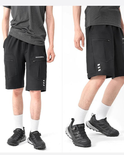 ROCKBROS Running Shorts Unisex Casual Shorts Fashion With Separable Underwear Shorts  Lightweight Outdoor Fishing Short Pants