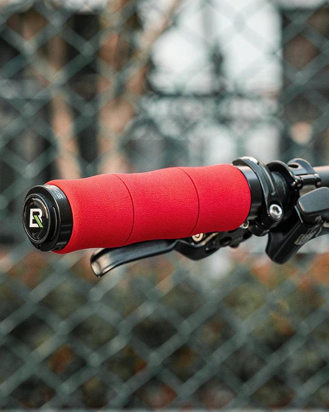 ROCKBROS Bamboo Joint Handlebar Grips EVA MTB Bike With Dust Plug Soft Ultralight Bicycle Handle Alloy Cycling Accessories