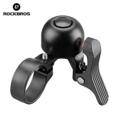 ROCKBROS Bicycle Bell for Road Bike Ring Crisp Sound Warning Alarm Bike Handlebar Copper Alloy Ring Horn Safety Cycling