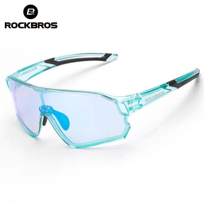 ROCKBROS Child Photochromic Polarized Sunglasses Bicycle Eyewear UV400 Kids Bike Goggles Protection Classic Windproof Glasses