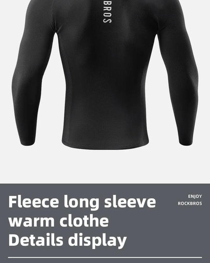 ROCKBROS Winter Cycling Underwear Warm Breathable Moisture Wicking First Layer Bicycle Clothing for Men Cycling Base Layer Sport