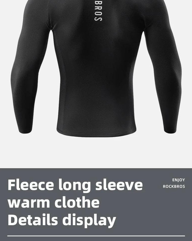 ROCKBROS Winter Cycling Underwear Warm Breathable Moisture Wicking First Layer Bicycle Clothing for Men Cycling Base Layer Sport