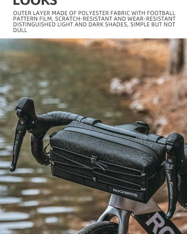 ROCKBROS Bicycle Front Bag Large Capacity Storage Case MTB Road Cycling Bicycle Handlebar Multifunction Basket Bike Accessories