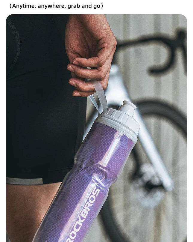 ROCKBROS Cycling Insulated Water Bottle 750ml PP5 Material Outdoor Sports Fitness Running Riding Camping Hiking Portable Kettle