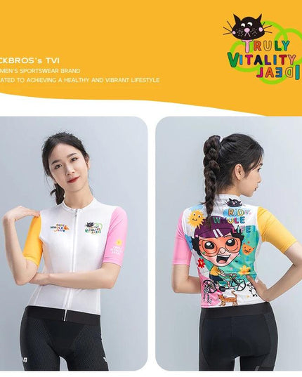 ROCKBROS TVI Women Cycling Jersey Summer Quick Dry Ciclismo Bike Clothes Anti-Uv Breathable Mountain Female Clothing Asian Size