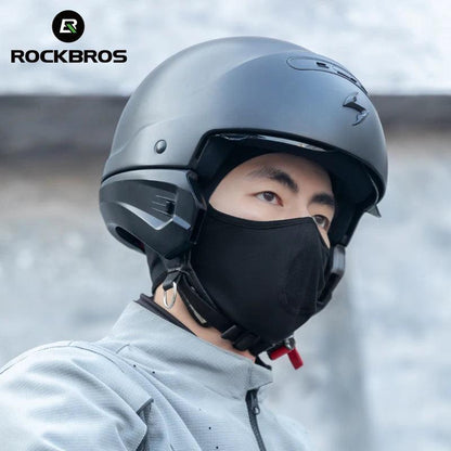 ROCKBROS Warm Windproof Cycling Cap Full Face Mask Fleece Thermal Helmet Head Cover Balaclava Ski Bicycle Motorcycle Head Hat