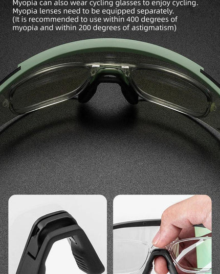 ROCKBROS New Cycling Glasses Ultralight Photochromic Anti-Fog Cycling Sunglasses MTB Road Outdoor Sports UV Protection Goggles ﻿