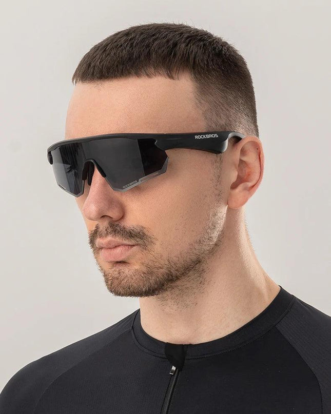ROCKBROS Polarized Glasses Wireless Bluetooth 5.2 Sunglasses Headset Telephone Driving MP3 Riding Cycling Eyewear UV400 Goggles