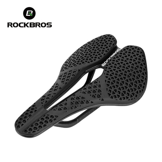 ROCKBROS 3D Printed Bicycle Carbon Saddle Ultra-Light Shock-Absorption MTB Road Profession Racing Bicycle Cycling Saddle