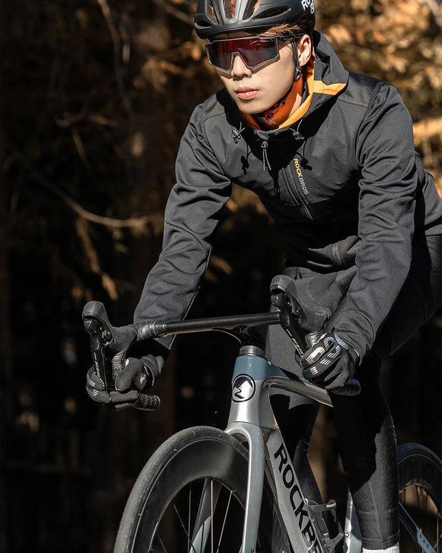 ROCKBROS Winter Warm Cycling Vest Thermal Fleece Windproof Cycling Jacket Winter Outdoor Sports Warm Vest for Men Women Running