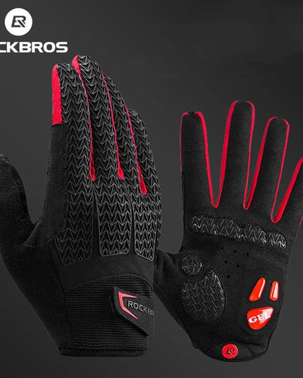 ROCKBROS Windproof Cycling Gloves Touch Screen Riding MTB Bike Bicycle Gloves Thermal Warm Motorcycle Winter Autumn Bike Gloves