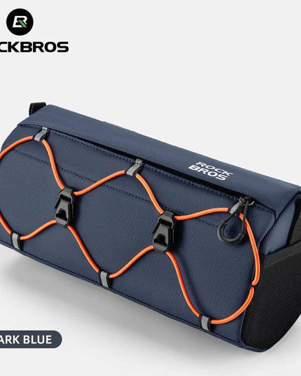 ROCKBROS Bicycle Handlebar Bag 2.2L Multifunctional Mtb Road Cycling Bike Bag Adjustable Shoulder Bag 3D Design Bicycle Packet