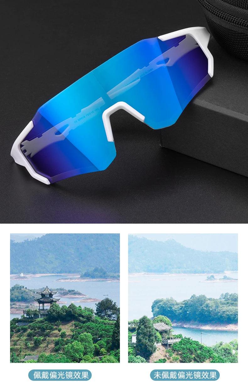 ROCKBROS Cycling Glasses Photochromic Polarized Lens Sunglasses UV400 Protection Eyewear Skiing Fishing Climbing Bicycle Goggles