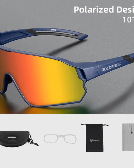 ROCKBROS Polarized Glasses UV400 Sunglasses Sport Protection Glasses Bicycle Eyewear Outdoor Hiking Camping Golf Cycling Goggles
