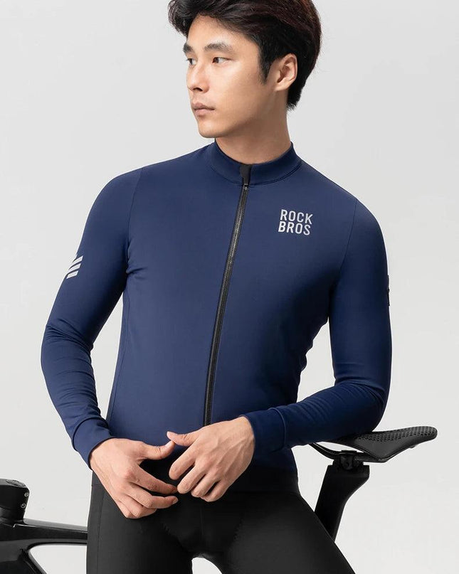 ROCKBROS Winter Cycling Jacket Fleece Warm Winter Thickened Long Sleeved Trousers Suit Cycling Outdoor Sportswear Ciclismo