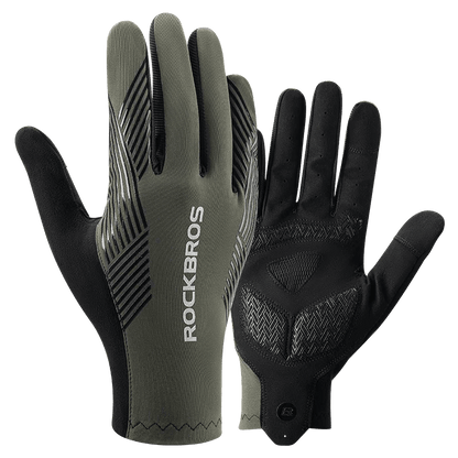 ROCKBROS Summer Cycling Gloves Breathable MTB Road Bike Non-slip Gloves Touch Screen Spring Full Finger Motorcycle Riding Gloves