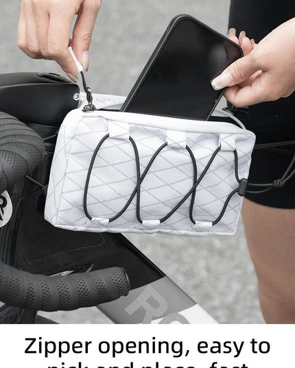 ROCKBROS Bike Bag Top Tube Bag Floating Installation Method Cycling Saddlebags Bicycle Pannier Bag Large Capacity Equipment
