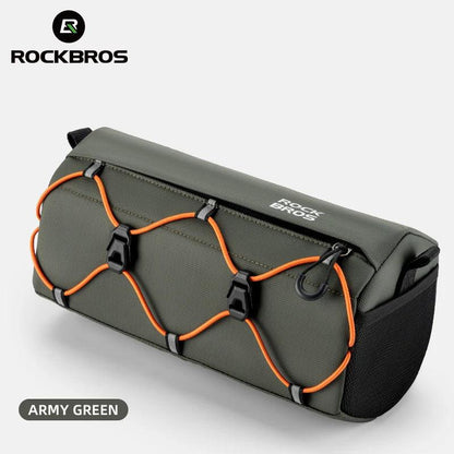 ROCKBROS Bicycle Handlebar Bag 2.2L Multifunctional Mtb Road Cycling Bike Bag Adjustable Shoulder Bag 3D Design Bicycle Packet