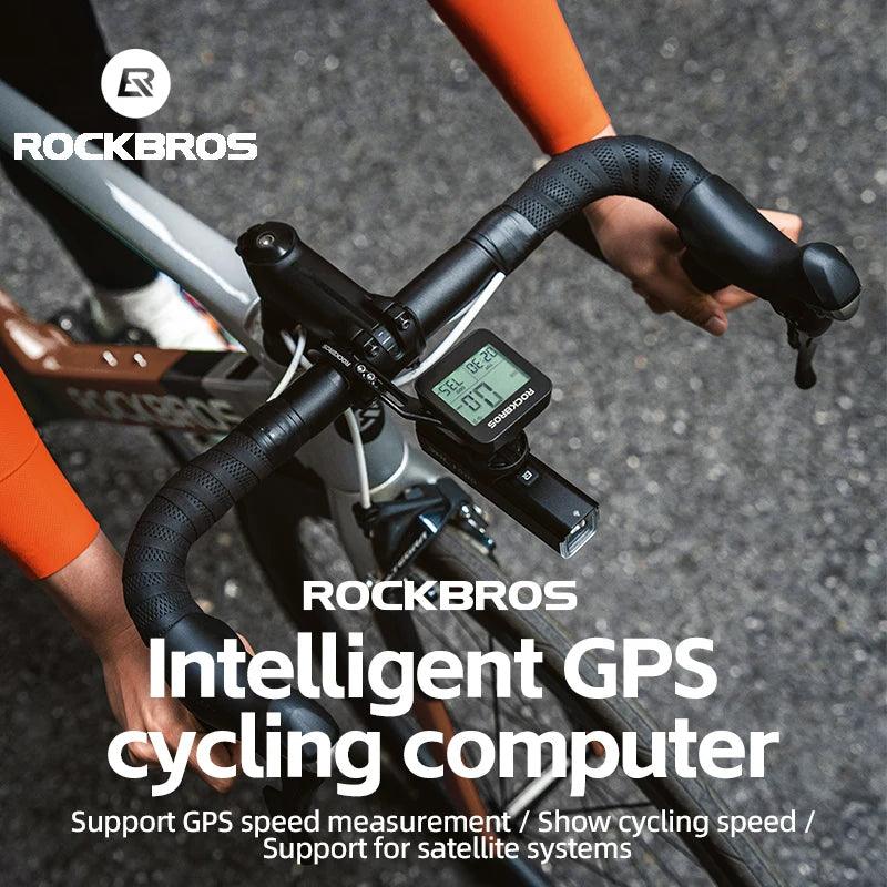 ROCKBROS Bike Computer GPS Speedometer Road Bike MTB Waterproof Automatic Digital Stopwatch Cycling Odometer Cycling Computer