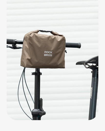 ROCKBROS Bicycle Front Bag Waterproof Handlebar Bag 2.5-4L Capacity Nylon Portable Bag for Folding Bike MTB Cycling Accessories