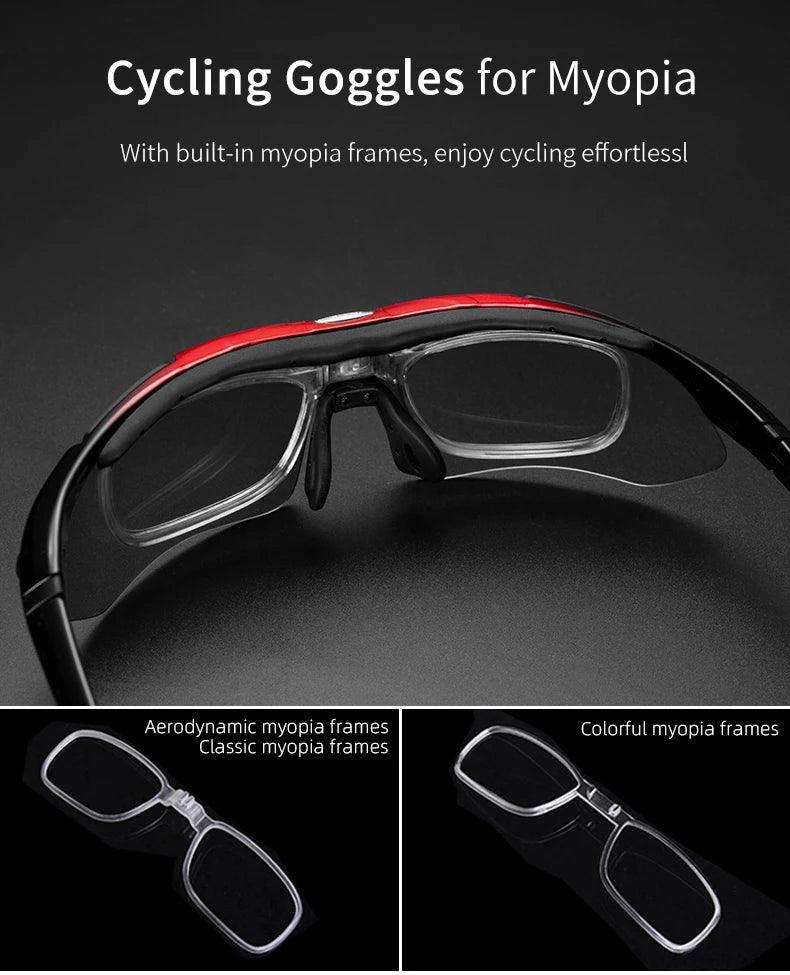 ROCKBROS Polarized Glasses UV Protection Goggles Eyewear Photochromic Bicycle Sunglasses Motorcycle Sports Outdoor Glasses