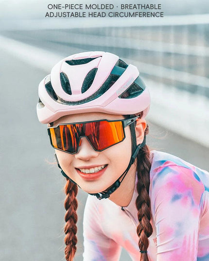 ROCKBROS Cycling Helmet Ultralight Safety Road Mountain Bike Helmet Adjustable Intergrally-molded Outdoor Racing Road Helmet
