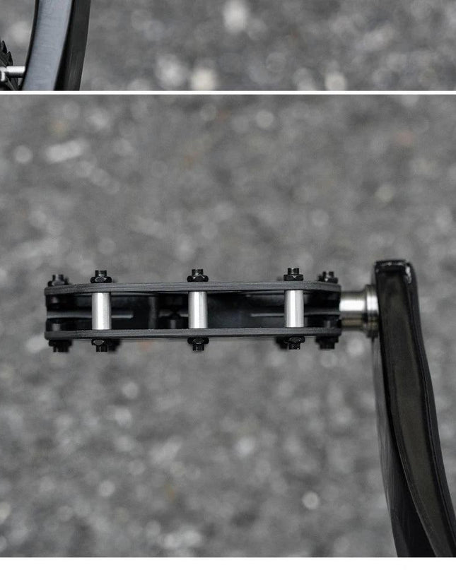 ROCKBROS Ultra-Light Carbon Fiber Pedals 3-Bearing MTB Bicycle Pedals Labor Saving Waterproof Anti-Slip Road Mountain Bike Pedal